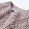 Hodo Herren Luxus 100% Wolle Dick Rundhals Pullover