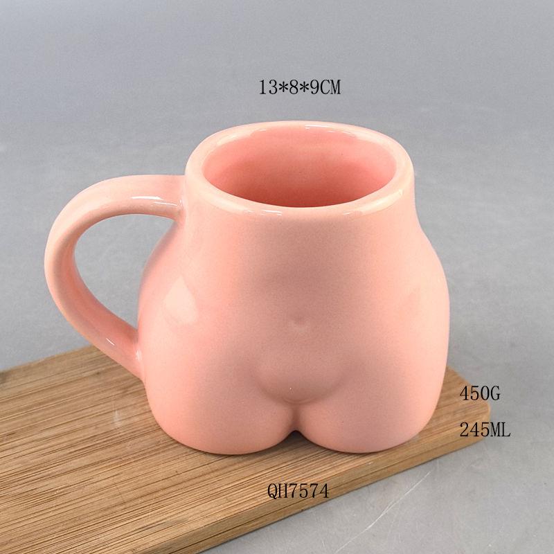 Ins-style Nordic Creative and Personalized Human Chest Cup, Ceramic Mug, Coffee Cup, Human Art Small Water Cup