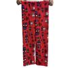Cartoon Print Lounge Pants for Women – Fleece-Lined, Loose Fit, Winter Warm Sleep Pants