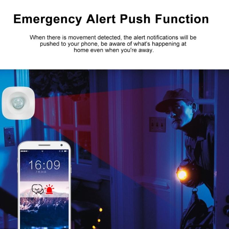 Intelligent WiFi Integrated PIR Motion Detection Sensors For Remote Surveillances Office Home Use Garage Store Security