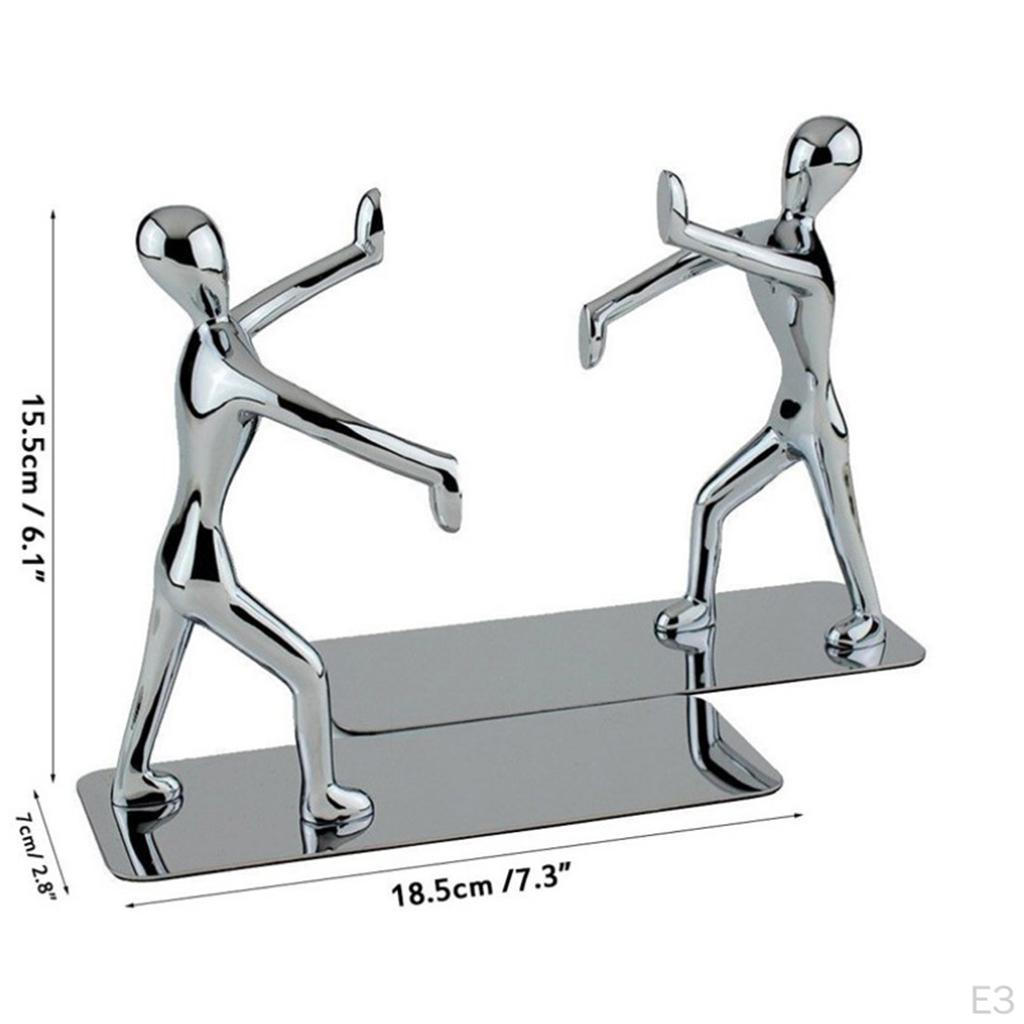1 Pair Heavy Duty Non-skid Bookend Book Ends Decorative Stands, Great for Birthday Gifts