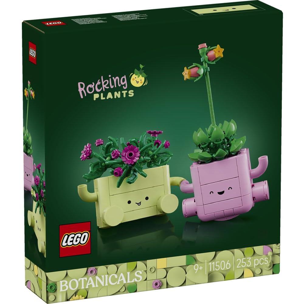 LEGO Botanical Rocking Plants Toy for Kids 9-11 Years Old Indoor Decoration Greenery Block Set 11506
