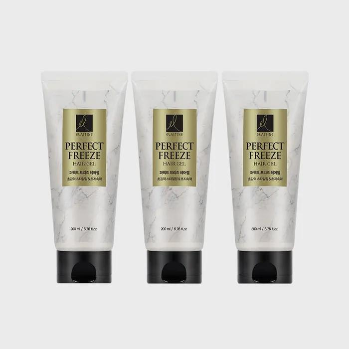 ELASTINE_ Perfect Freeze Hair Gel Tube 200ml x 3