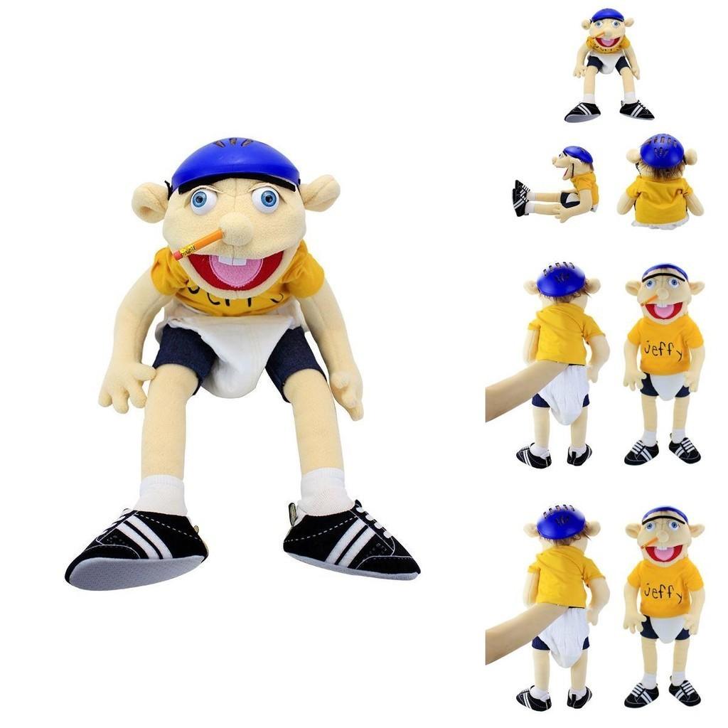 Soft And Skin-friendly Jeffy Cartoon Plush Hand Puppet Toy For Kids And Adults Perfect Christmas And Birthday Gift!