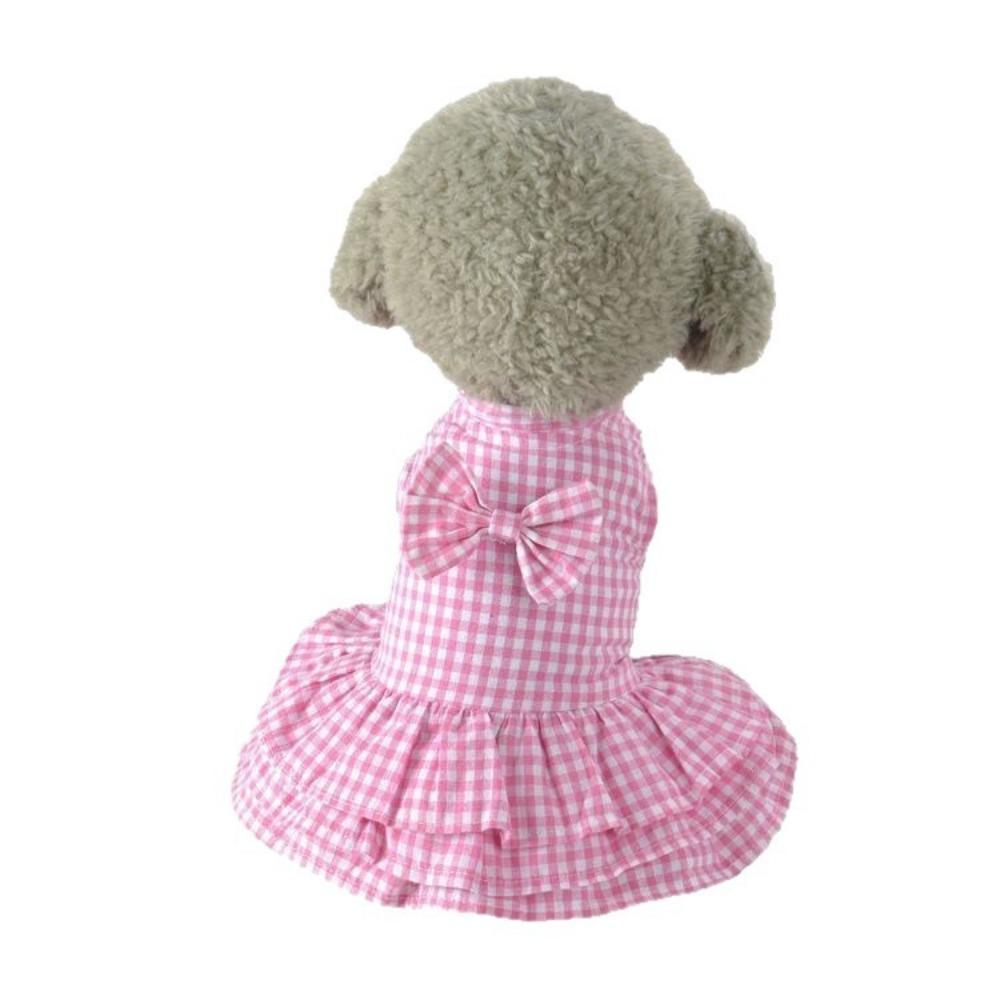 Comfortable and Breathable Cat Clothes, Thin, Cool and Anti-hair Loss, Spring and Summer Cat Pink One-piece Princess Dress