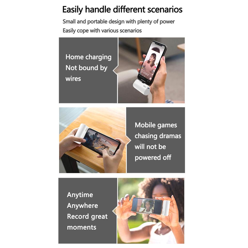 5000mAh Capacity Type-C Charger Battery Pack for Oculus Quest 2 Battery Pack VR Headset Power Banks