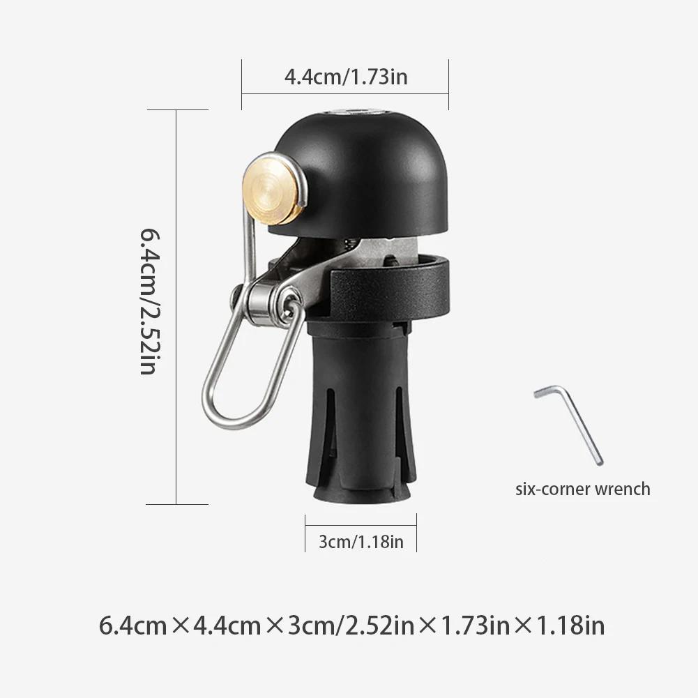 Bicycle Handlebar Plug Bell Bike Bell Waterproof Mini Bicycle Bell Alert Ring Loud Sound Ringer for 18-25mm Handlebar Bike Parts