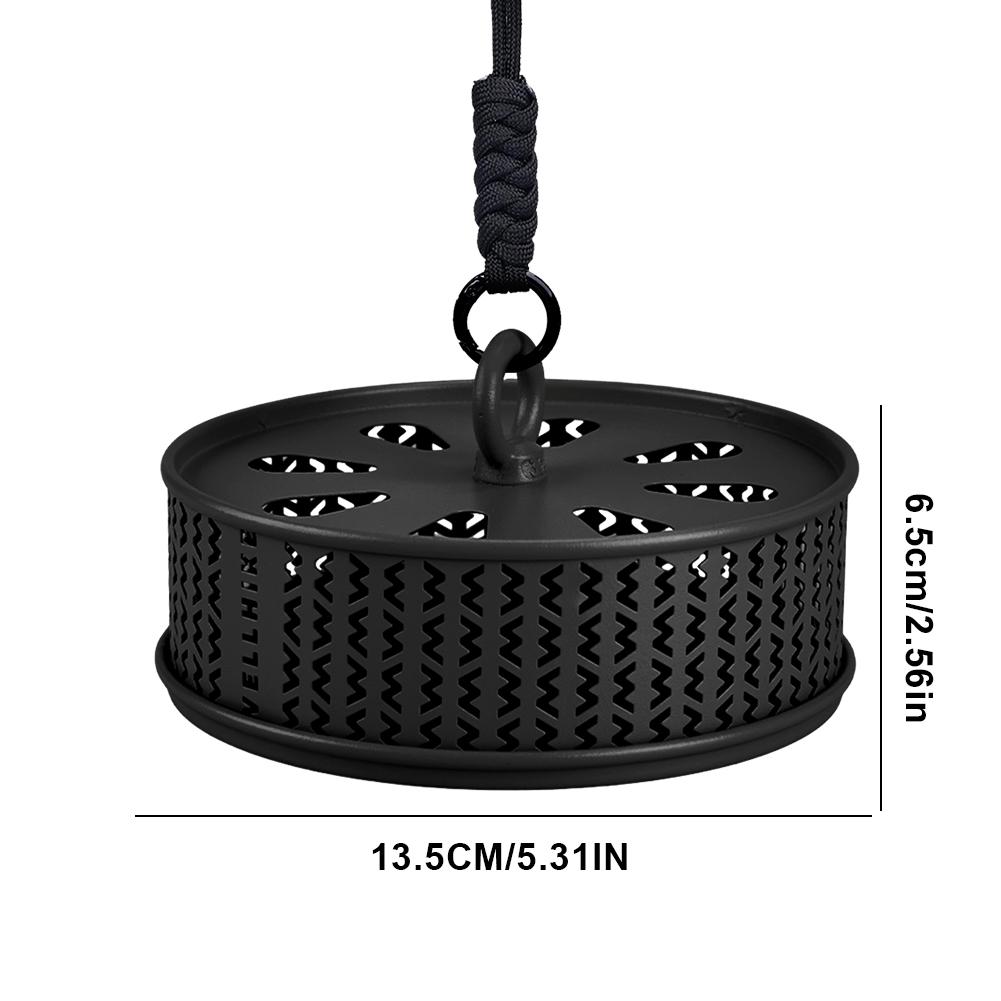 Hollow Mosquitoes Coil Tray with Cover Repellent Incense Box Coil Burner Ultralight Gadgets for Outdoor Camping Hiking