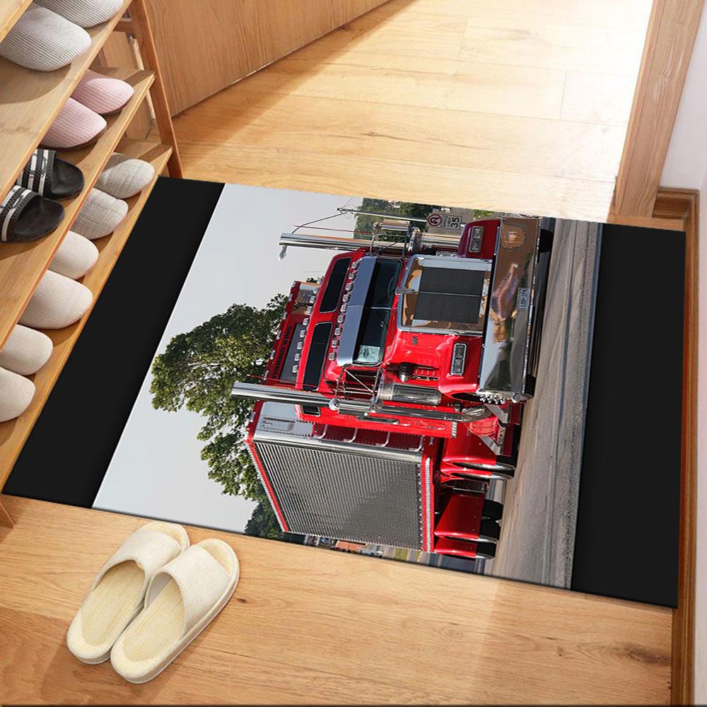 Kw Heavy Trucks Area Rug Suitable For Balcony Game Room Bedrooms Outdoor Antislip Carpet Decorate Offices Perfect Gift For Friends Family