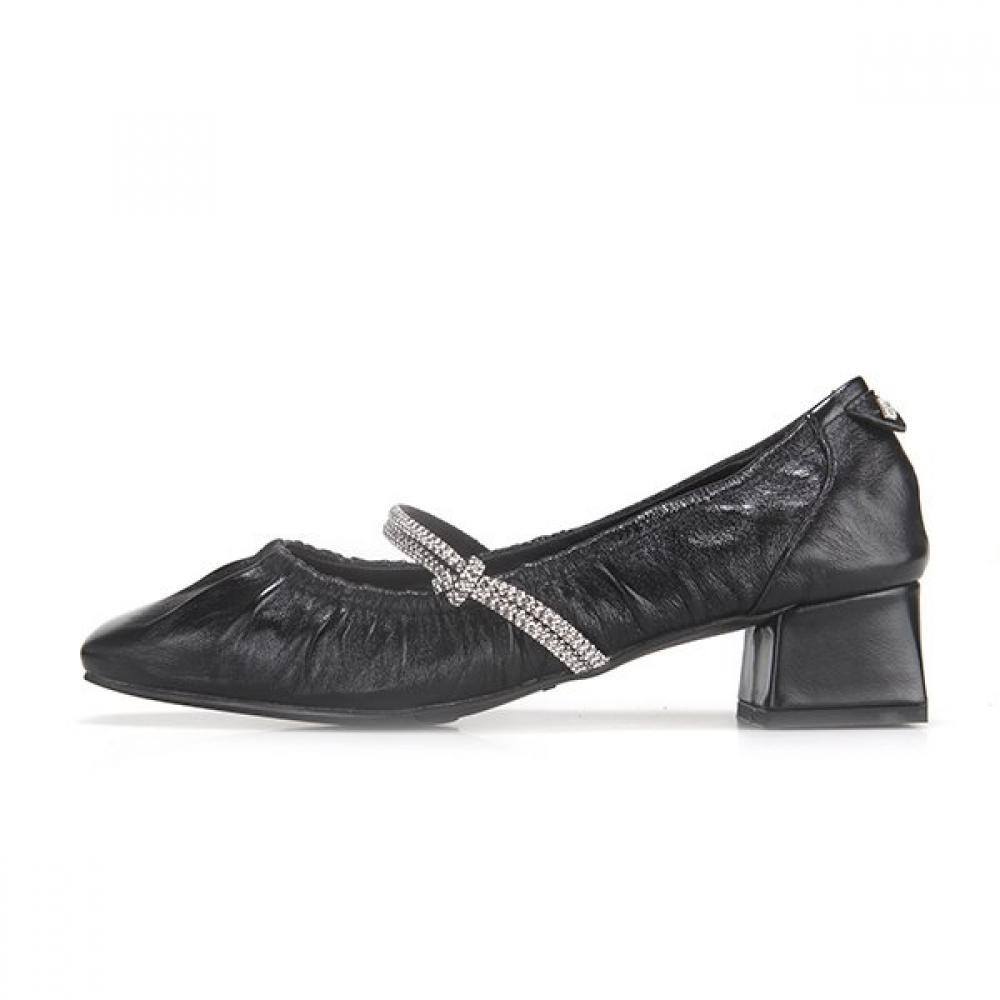 Barbara Leather Jewelry Mary Jane Pumps Bbg135bk