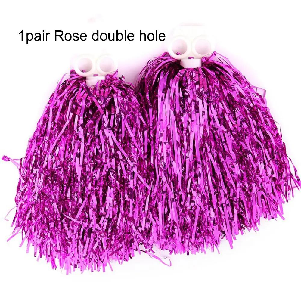 Concert Fancy Double hole handle Dance Party Decorator Club Sport Supplies Cheerleading Cheering Ball Cheerleader pompoms