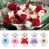 10Pcs/Set Bag Pendant Doll Bear Bouquet Accessories DIY Graduation Bouquet Bear Accessories  Wedding