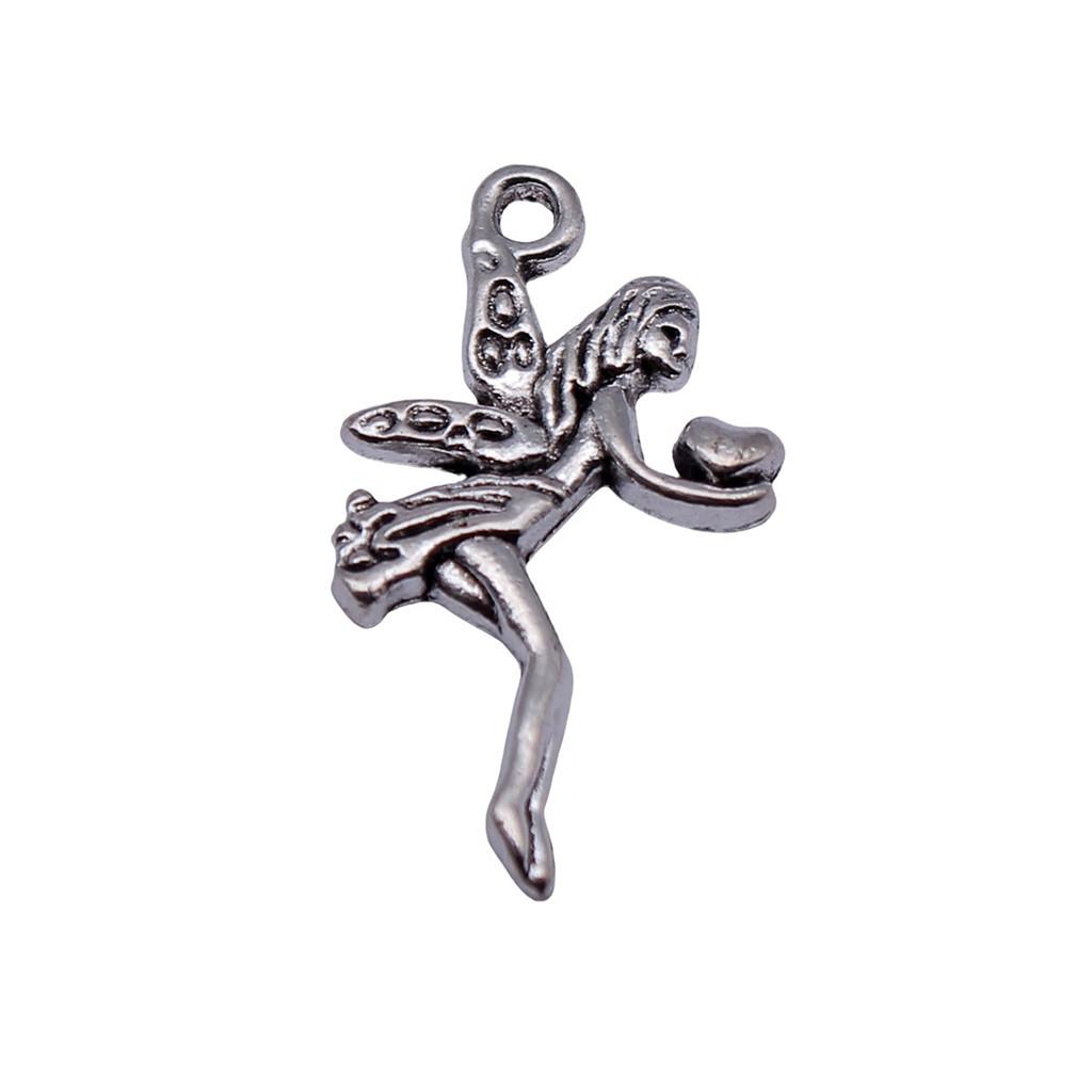 Angel Charms Alloy Fairy Pendants For Religious Holiday Jewelry Making