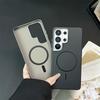 Luxury Slim Matte Carbon Fiber Case For Samsung Galaxy S25 Ultra S25 Plus S24 for Magsafe Wireless Charging Shockproof PC Cover