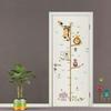 Cartoon Height Measure Wall Sticker for Kids Rooms Growth Chart Animals Lion Monkey Owl Elephant Nursery Room Decor Wall Art