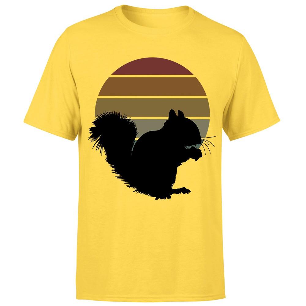Squirrel Retro Vintage Funny Adults Unisexs Tshirt P1OrA