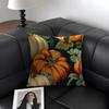 Pumpkin Cushion Cover Natural Linen Organic Fabric Double-Sided Printing Sofa Home Decor Gift Pillow Case
