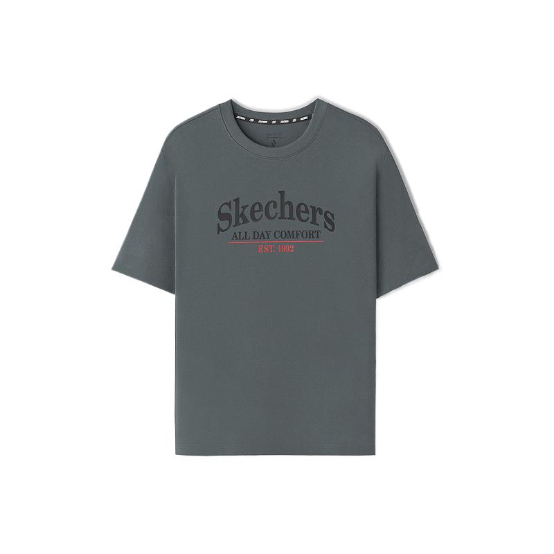 Skechers Однотонная дышащая футболка-свитшот с круглым вырезом Унисекс топы L226U077-013P S