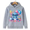 2025 New Stitch Children's Hoodie Cartoon Print Boys and Girls Adorable Multi Functional Fashion Autumn/Winter Christmas Top
