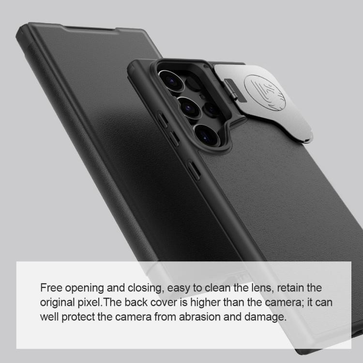NILLKIN Qin Prop Series Flip Kryt na fotoaparát Kožené pouzdro na telefon