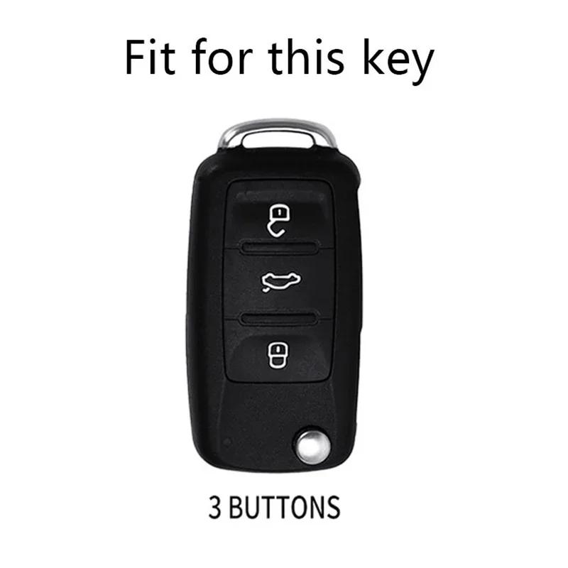 Car Key Cover For Volkswagen Vw Polo Tiguan Passat Golf Jetta For Skoda Octavia Mk6 B5 B6 B7 Lavida Auto Tpu Accessories