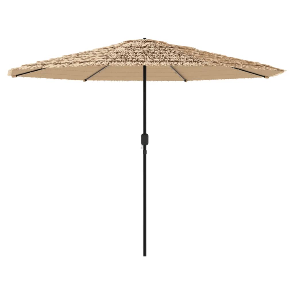 Vidaxl Parasol Ogrodowy Z Led, Stalowy Słupek, Brązowy, 324X324X247 Cm