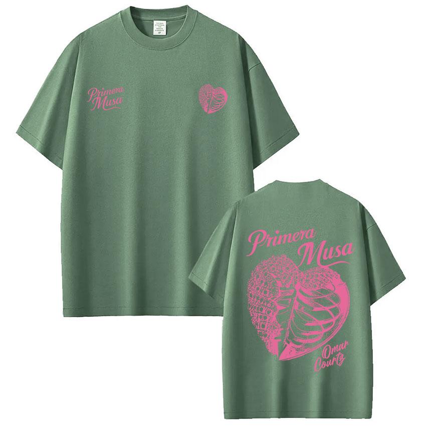 Omar Courtz Primera Musa Album Tour Merch T Shirt Unisexs Women Hip Hop Fashion Tshirt Casual Cotton Loose Short Sleeve Tshirts