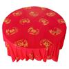 Auspicious Red Dragon & Phoenix Thickened Disposable Tablecloth for Weddings and Banquets