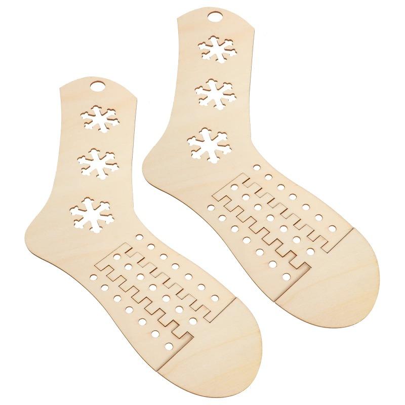 Wooden Sock Blockers Adjustable Sock Knitting Crochet Stocking Display Molds Knit Sock Form Stretchers