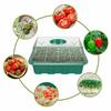 12 Seed Trays Set Rectangle Deep Root Grow  Box Indoor Outdoor Cell Seedling Starter Tray Plant Pots For Bonsai Flowers Herbs