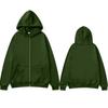 Unisex Hooded Fleece Zip-Up Jacket: European & American Style Casual Sportswear for Autumn/Winter - Available In 15 Colors