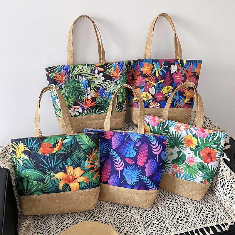 Women's Southeast Asian Literary Canvas Shoulder Bag