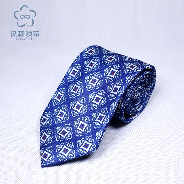 Wedding Red Tie Wedding Banquet Cashew Flower Print Polyester Men'S Professional Tie