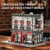 Non-Toxic Tavern Antique Shop Building Blocks Moc City Street Scene Architectural Model Bricks Desktop Ornaments Kids Educational Diy Toys