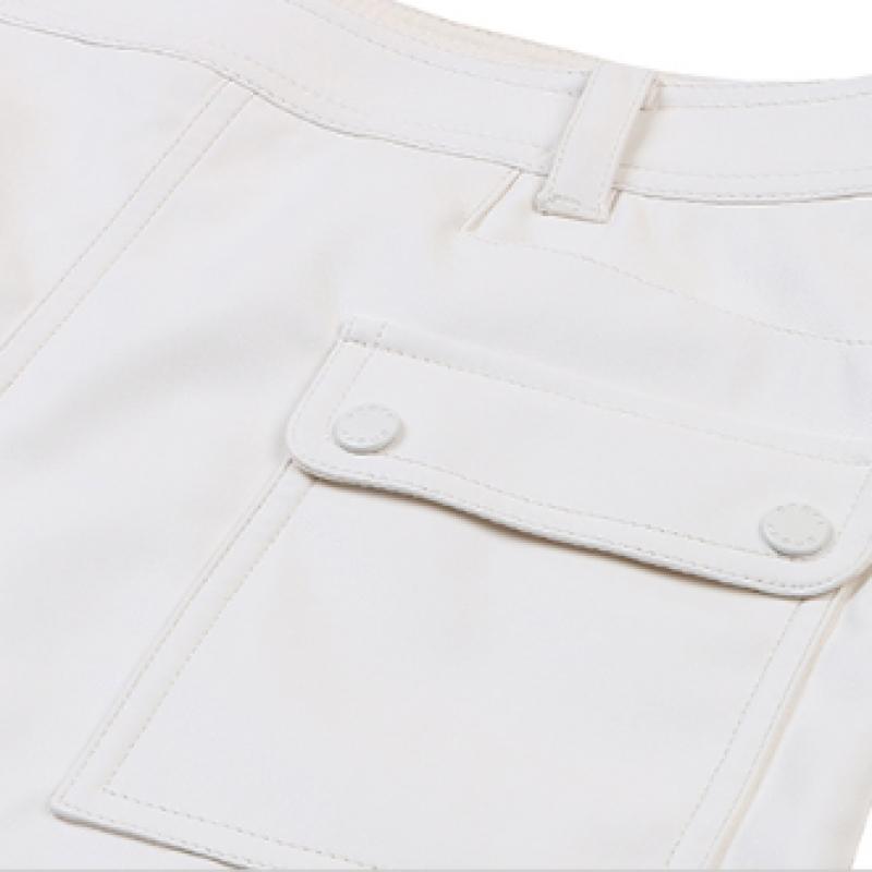 Onoff Women S lambSkin Culotte Of4072lb White