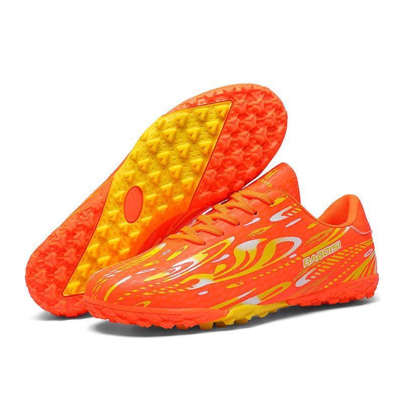 Men's Soccer Shoe TF/FG Non-Slip Turf Soccer Cleats Train Shoes Comfortable Simple Design Sneakers Casual Lace Up Football Boots