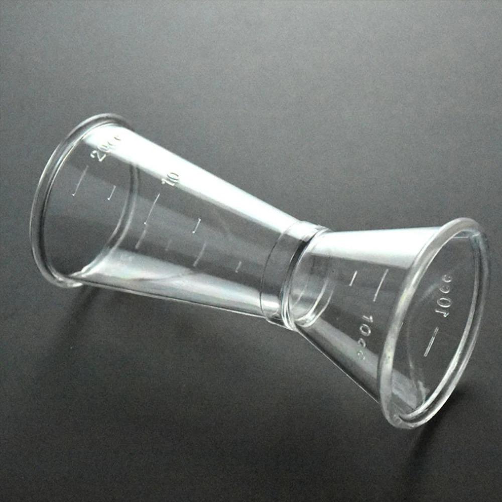 Double-headed Ounce Measuring Cup Transparent Cocktail Jigger Resin Cocktail Measure Cup  Bartender