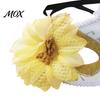 Fancy Dress Accessory Masquerade Masque for Women, Glitter Venetian Half Face with Side Floral Party Flower And Feather Halloween Costume, Mardi Gras,