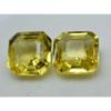 Sapphire 18.52 Carat Natural Yellow Square Cut Pair Loose Gemstone