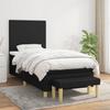 3136975 vidaXL Divan Bed with Mattress Black 100x200 Cm Fabric