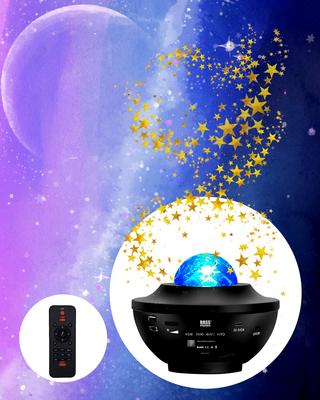 Star Projector With Bluetooth Speaker, Led Star Display, Black