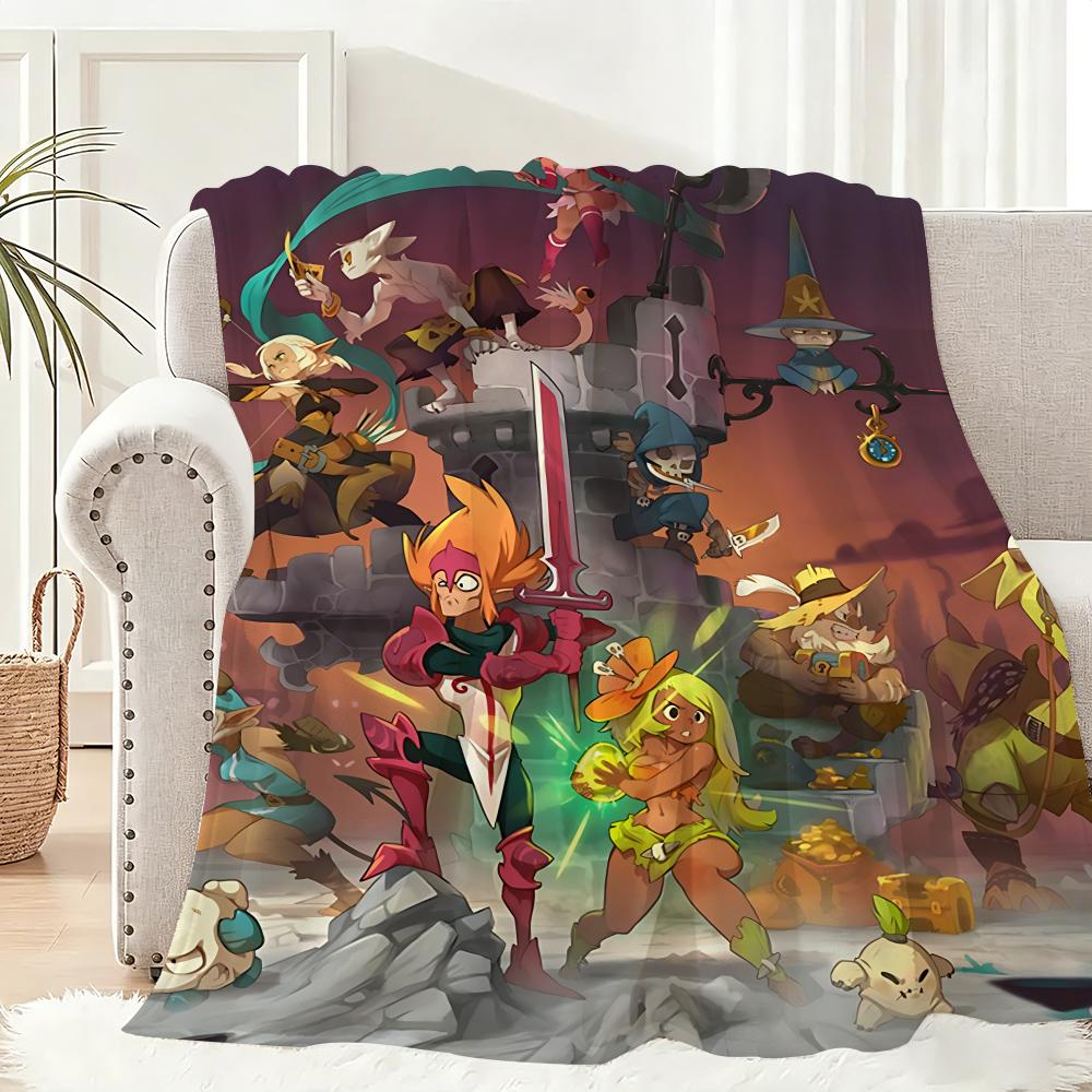 Game Dofus Throw Lightweight 240g Flannel Blanket Soft Skin-friendly for Summer Cooling 75x90cm