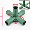 10-30Pcs 16mm Plants Support Connectors ,2/3/4/5-way Garden Greenhouse Bracket Rod Joints Frame Building Fixed Accessories DIY