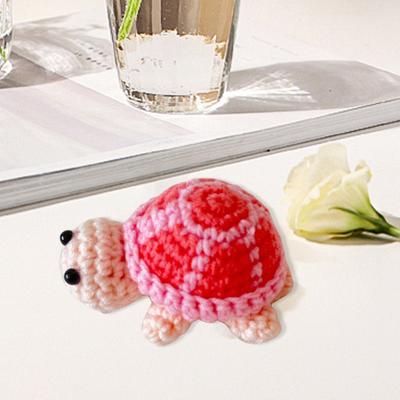 Yousheng Crochet Turtle Handmade Mini Turtle Keychain Charm Cute Tortoise Doll Pendant Keyring Backpack Charm Gift for Girls Sister