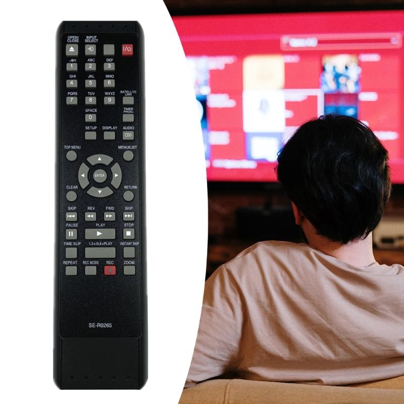 Plastic Replacement Remote For Recorder D-R410 D-R410KU Long Lasting Remote Controller Easy Setup Black