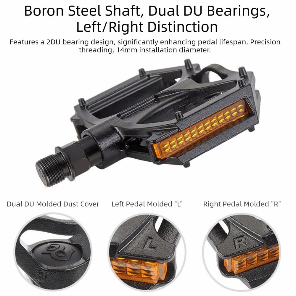 1 Pair Anti-slip Bicycle Pedals 1/2 Axis Foot Plat High Quality Bike Pedal  MTB Road Bike