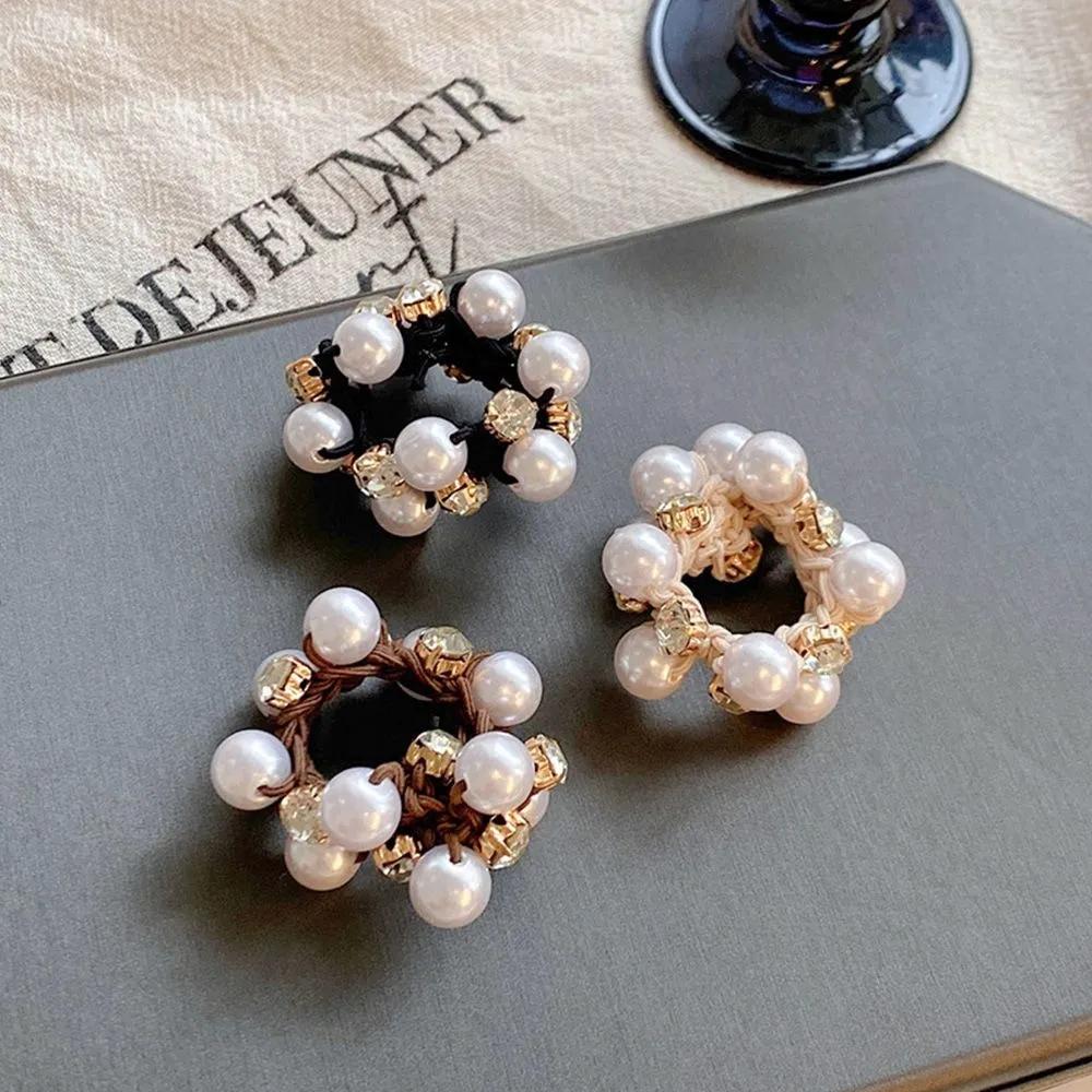 Luminous Pearl Cubic Hair Tie 3 Colors