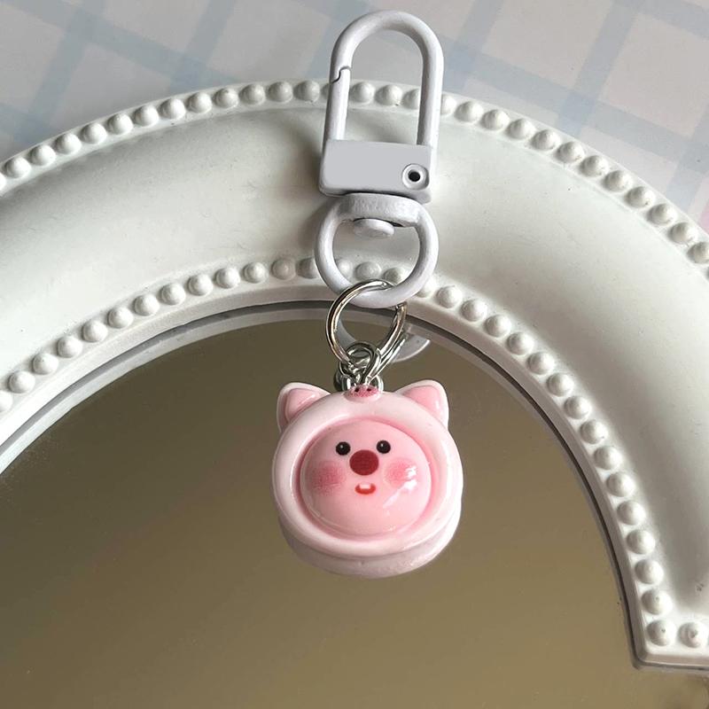 Cute Loopy Key Chain Cartoon Starfish Fish Pendant Strawberry Rabbit Key Ring Backpack Charms Car Decoration Bag Accessories