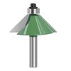1pc 8mm Shank Chamfer Router Bit 11-45 Degree Beveled Edging Milling Cutter for Wood Woodork Machine Tools (45 Degree)