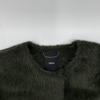 ebure 3610200135 Thule Alpaca Shaggy Collarless Short Coat coat 36 greenUsed